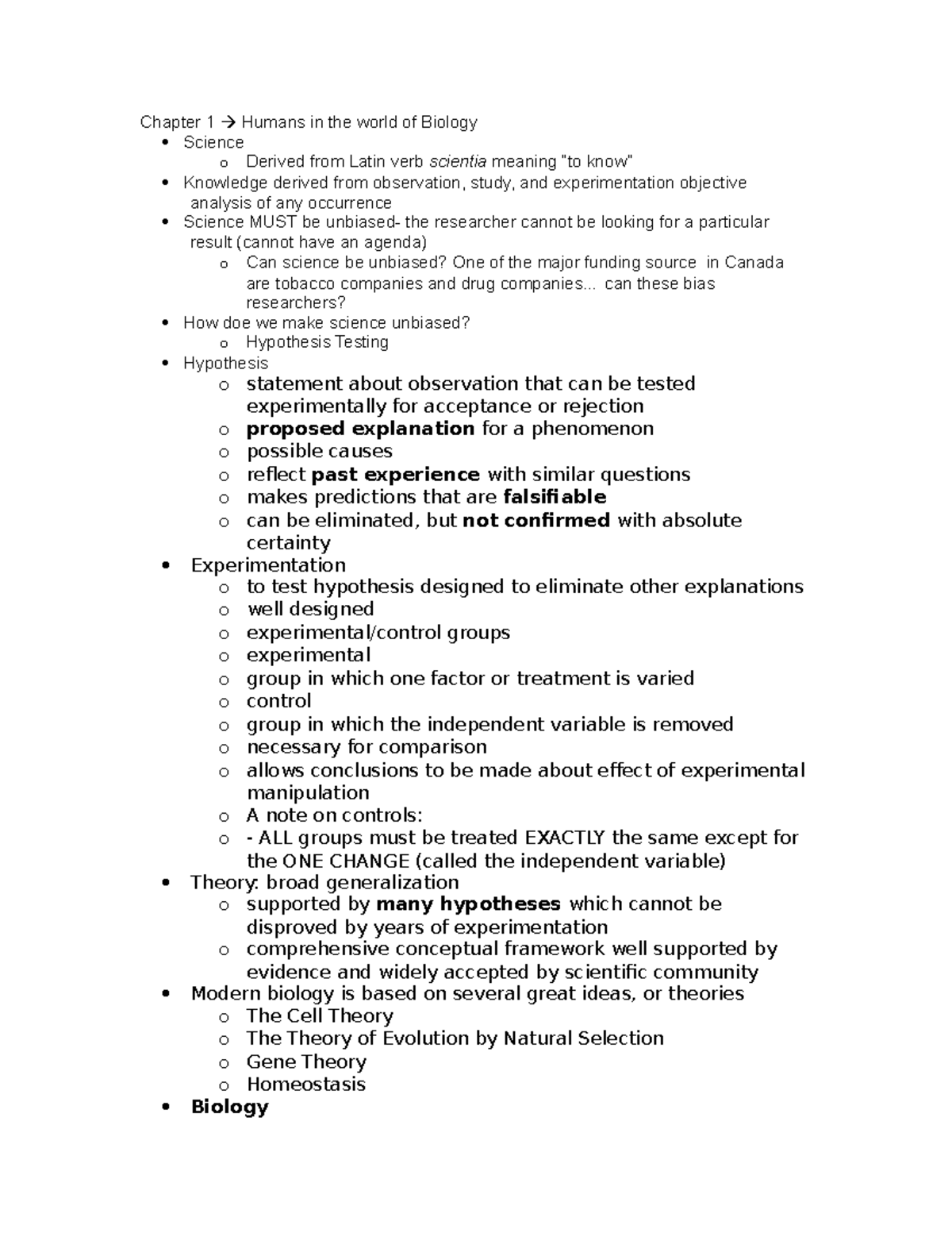 Biology 101: Comprehensive Lecture Notes on Life & Science Concepts ...