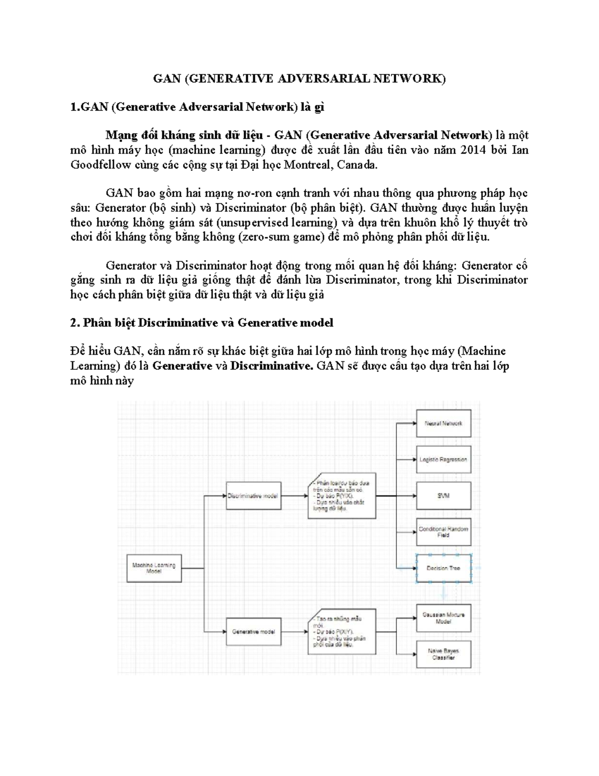 Tài liệu về GAN (Generative Adversarial Network) - Cấu trúc và Huấn ...