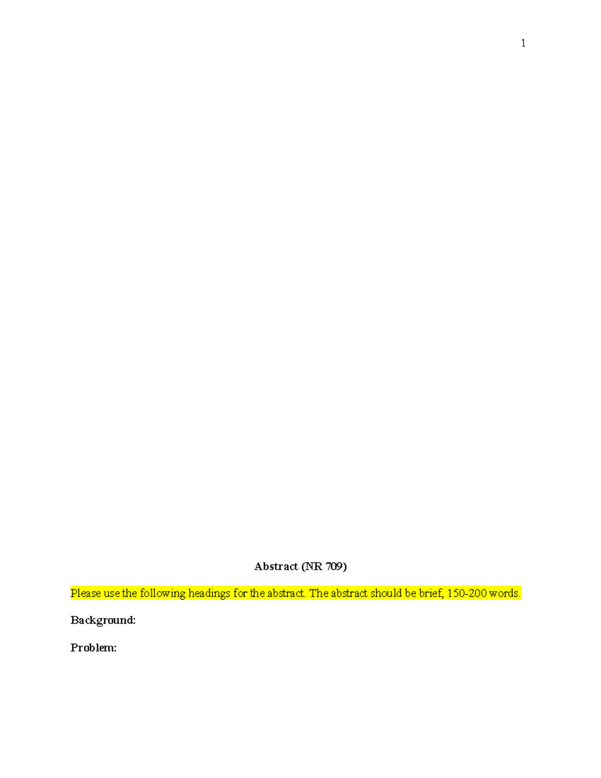 DNP Project Manuscript Template V1 7 - Abstract (NR 709) Please use the ...