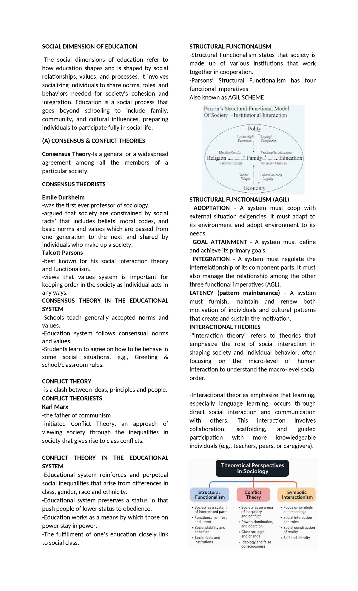 SOCIAL DIMENSIONS OF EDUCATION: A REVIEW (SA EDUC 6) - Studocu