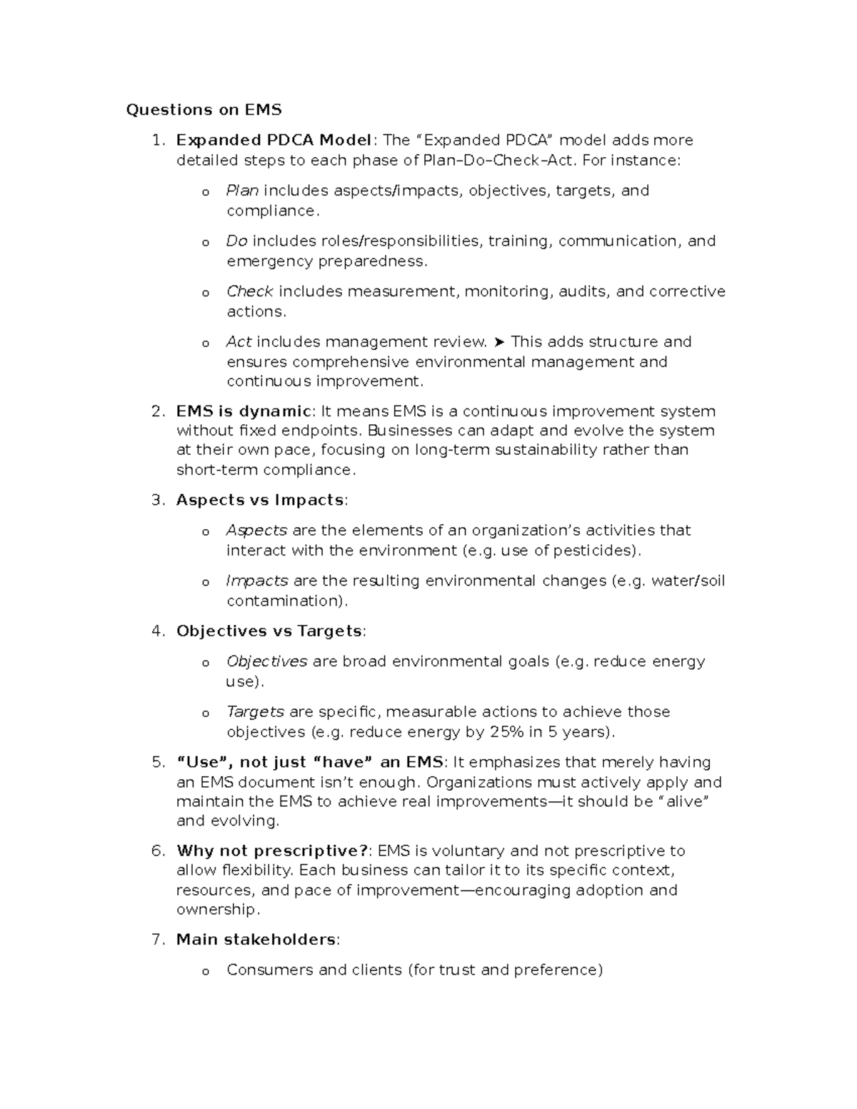 EMS 1 & LCA: Key Concepts and Insights for Environmental Management ...