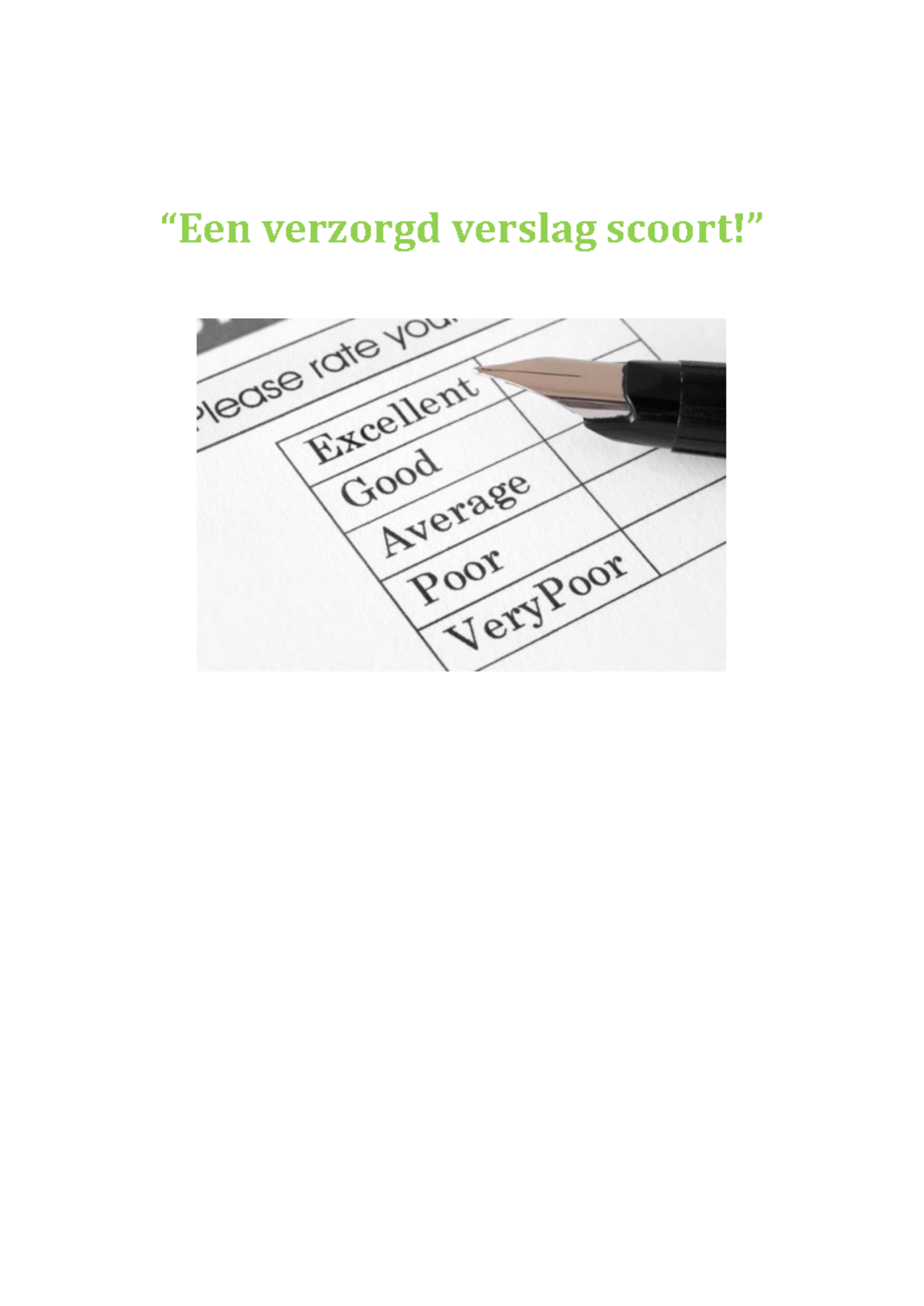 Hoe maak je een goed verslag? Tips en richtlijnen voor Word - Studeersnel