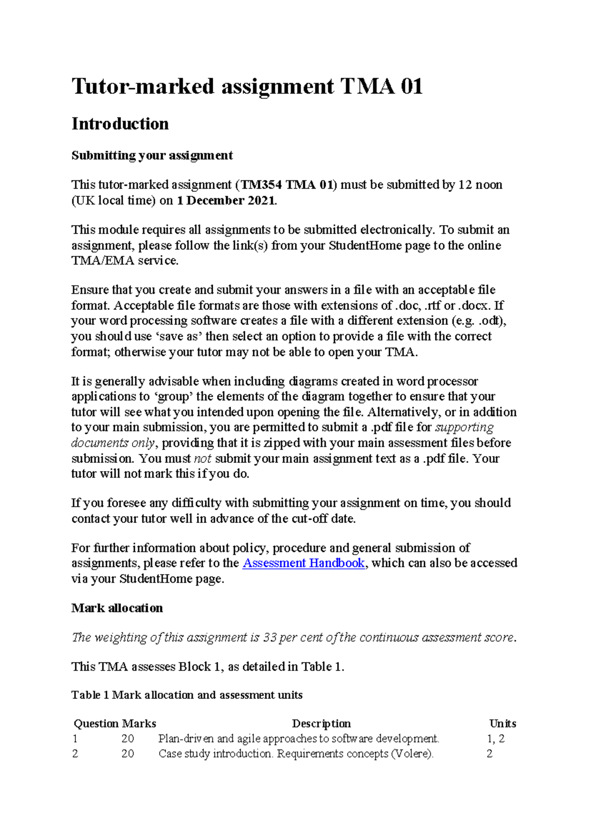 TMA - Summary Human Resource Management - Tutor-marked assignment TMA ...