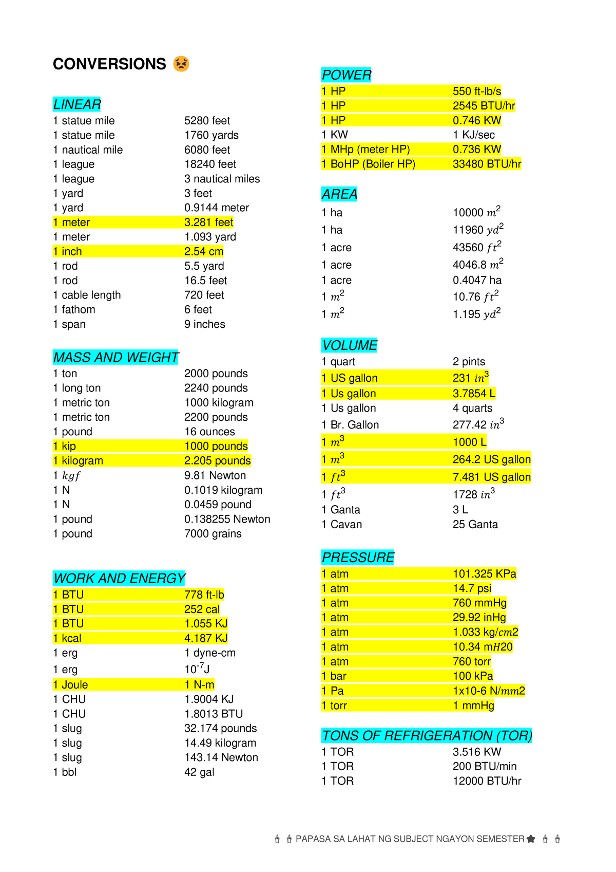 A3-Combustion-Conversions - 🕯️ 🕯️ PAPASA SA LAHAT NG SUBJECT NGAYON ...