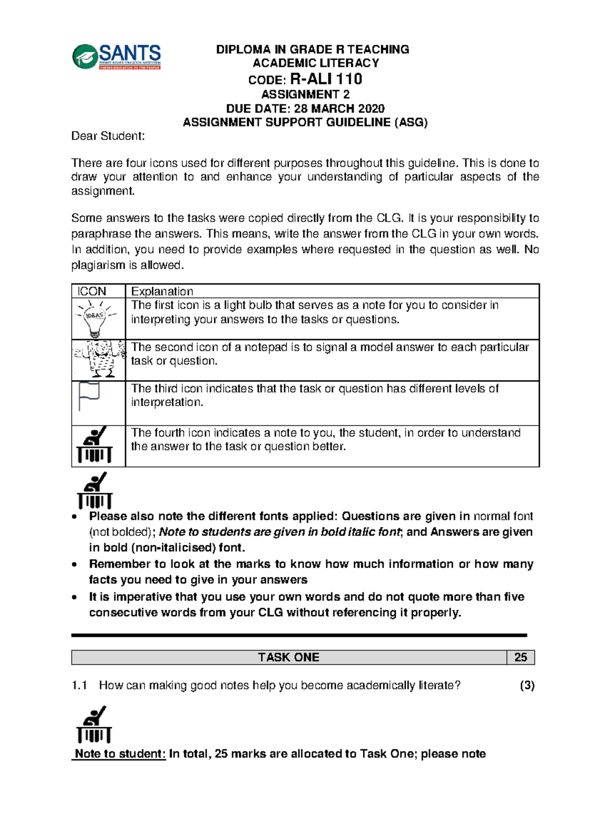 Null-5 - Make id useful - DIPLOMA IN GRADE R TEACHING ACADEMIC LITERACY ...