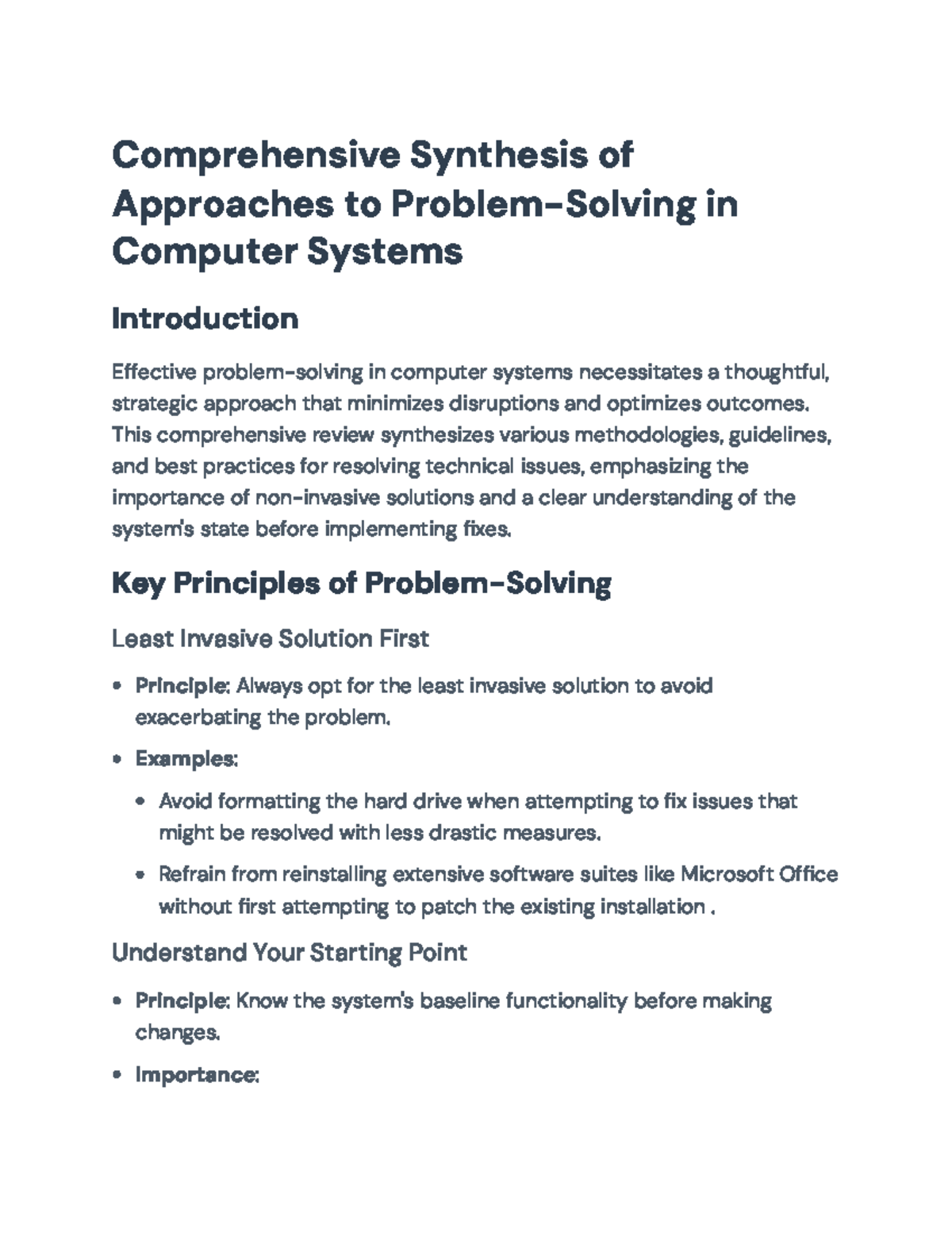 Comprehensive Review of Problem-Solving Approaches in Computer Systems ...
