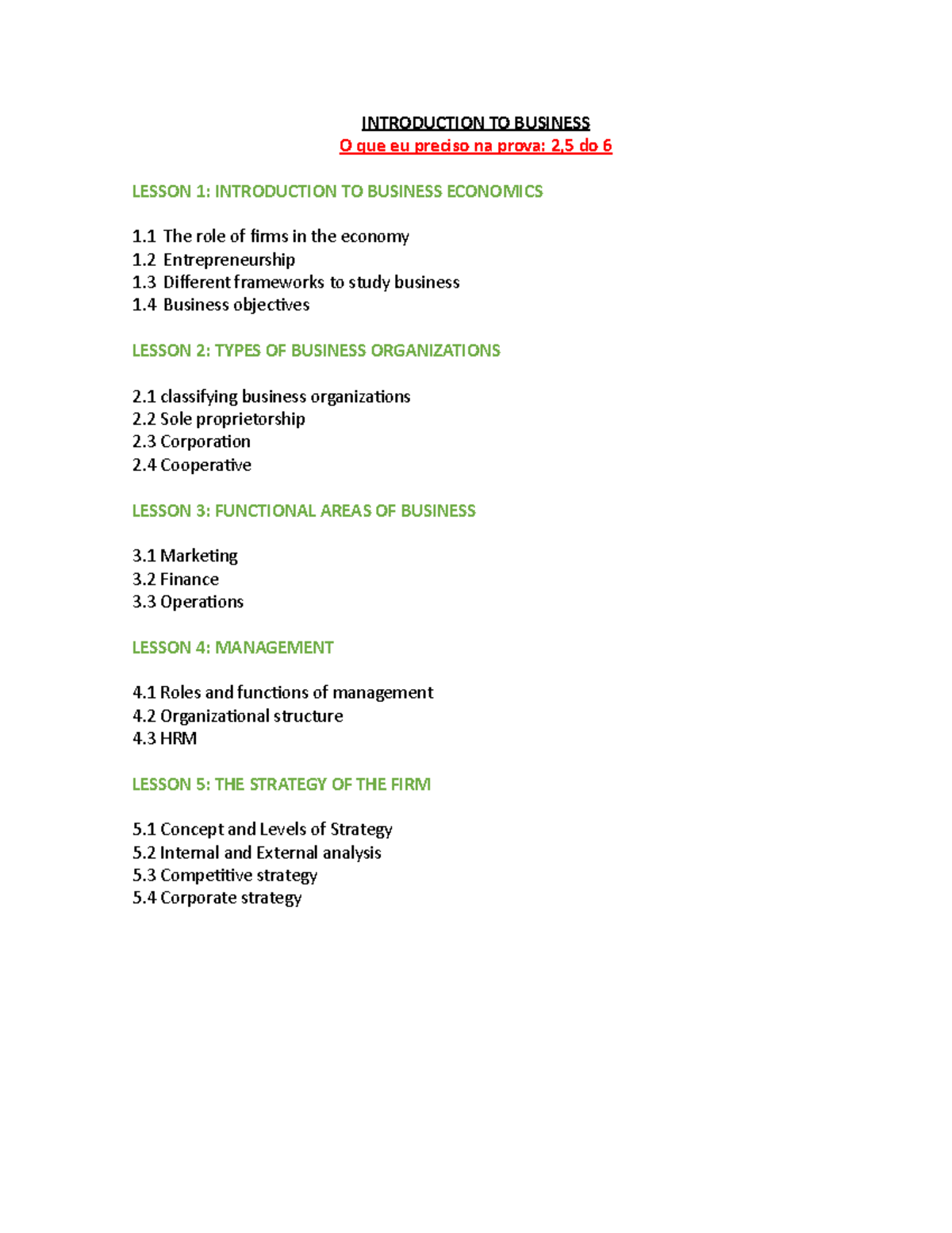 BUS 101: Introduction to Business Concepts and Economic Frameworks ...