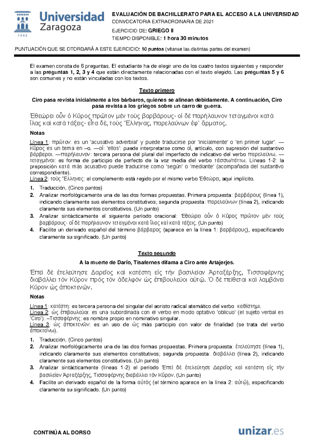 Griego Gramática Básica - EVALUACIÓN DE BACHILLERATO PARA EL ACCESO A ...