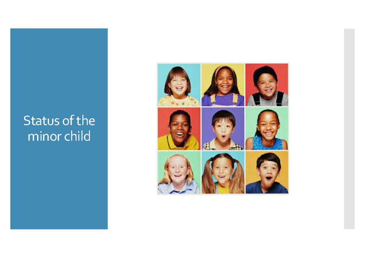 Legal Capacity of Minors: A Comprehensive Overview - Studocu