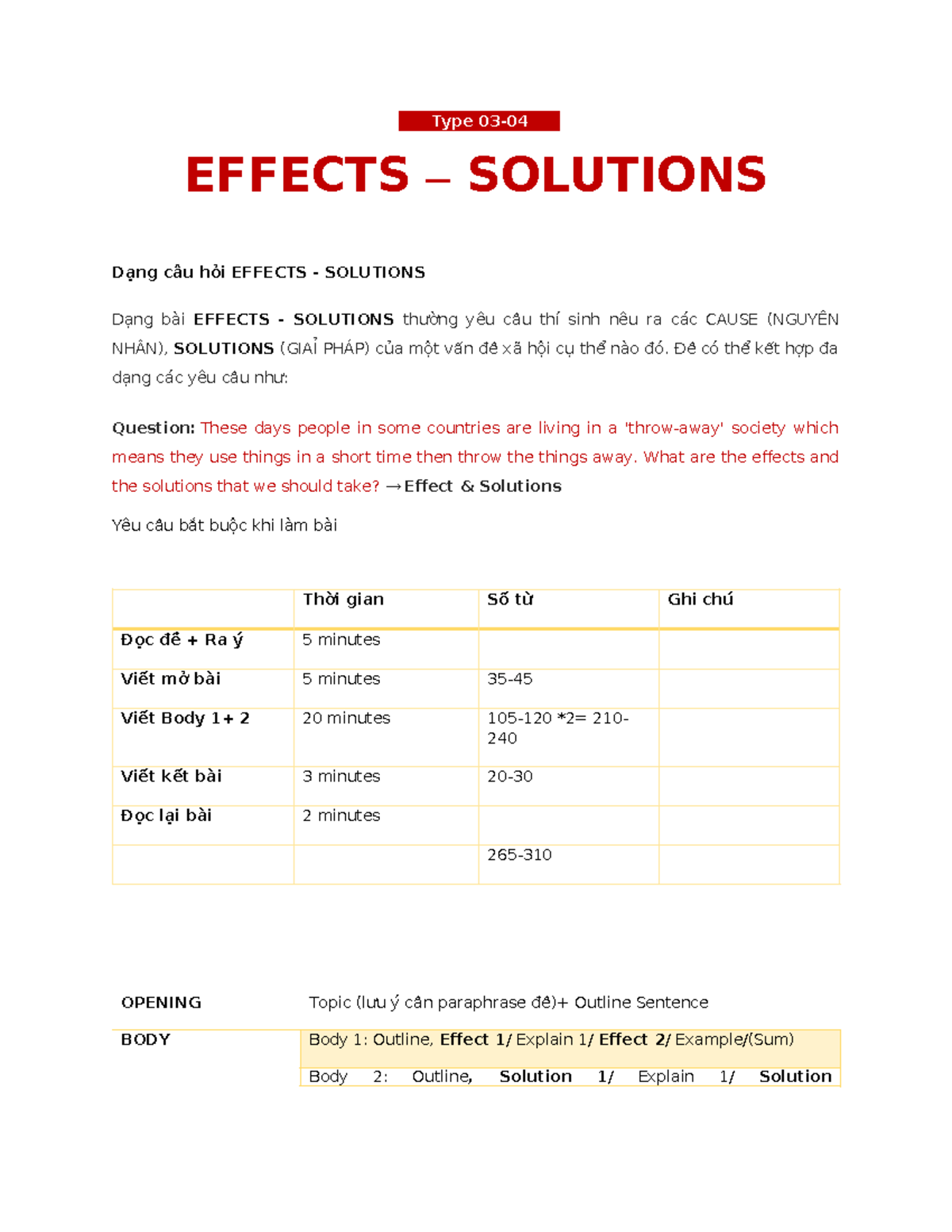 CS VÀ ES - Effects and Solutions Practice Guide - Studocu