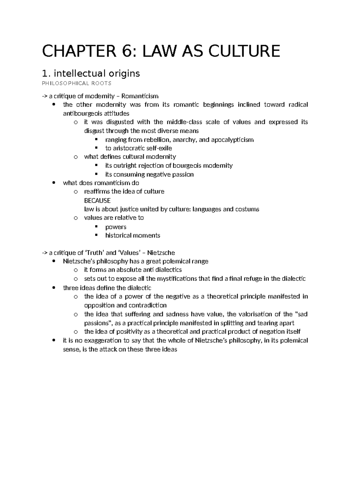 CHAPTER 6: LAW AS CULTURE - Summary of Comparative Law Concepts - Studocu