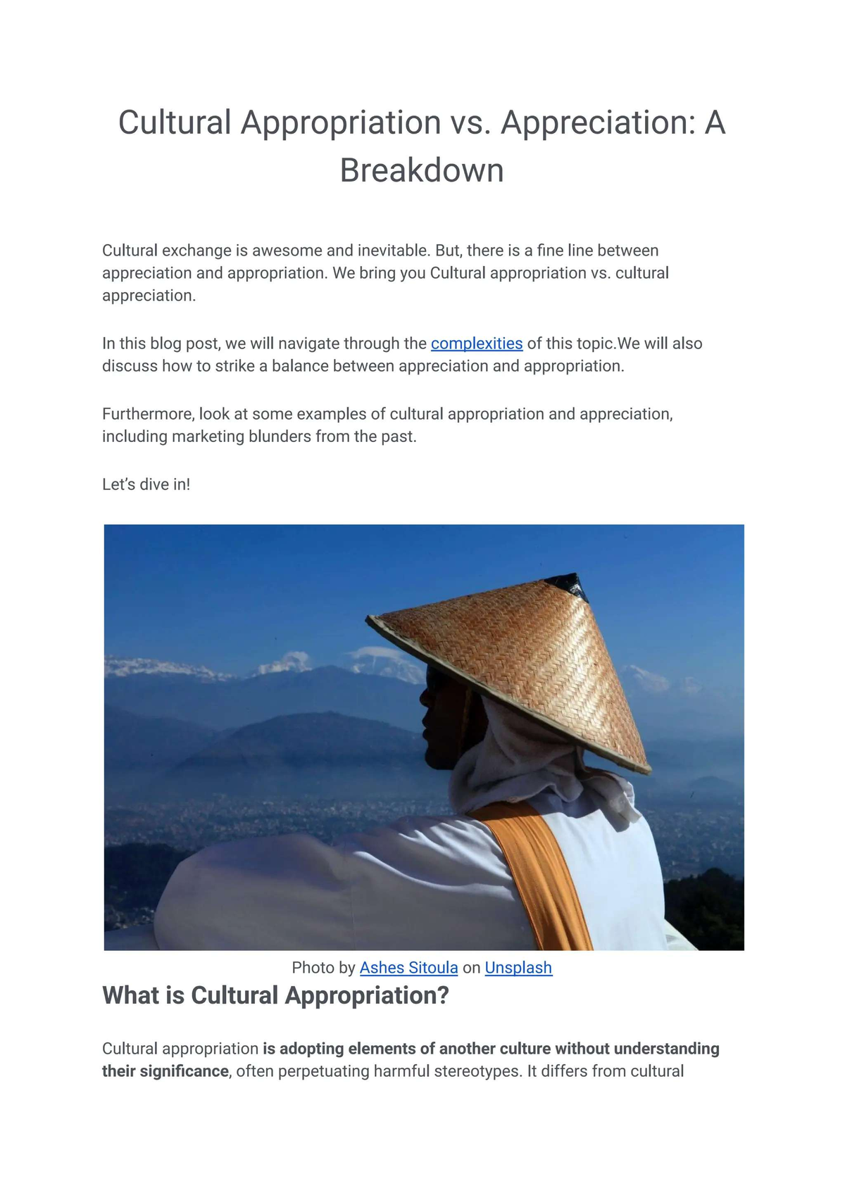 Cultural Appropriation vs. Appreciation: Understanding the Fine Line ...