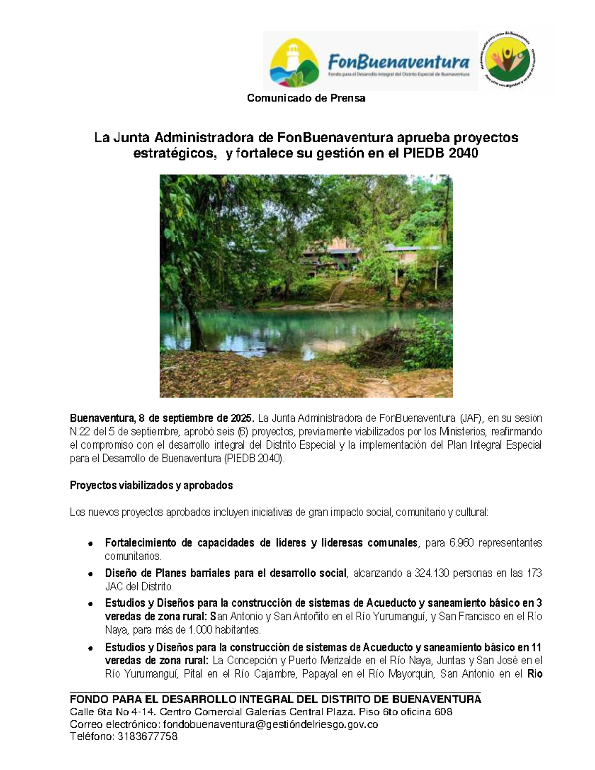Comunicado de Prensa JAF N. 22: Proyectos Estratégicos Aprobados - Studocu