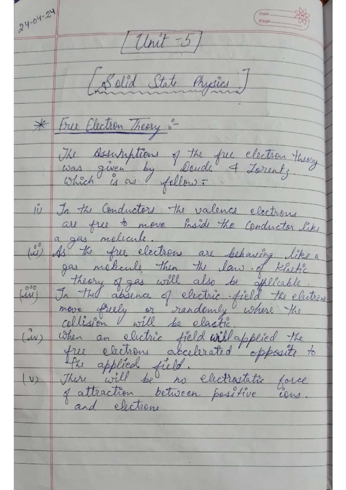 PHY110 Unit-5 Study Guide: Key Concepts and Summary - Studocu