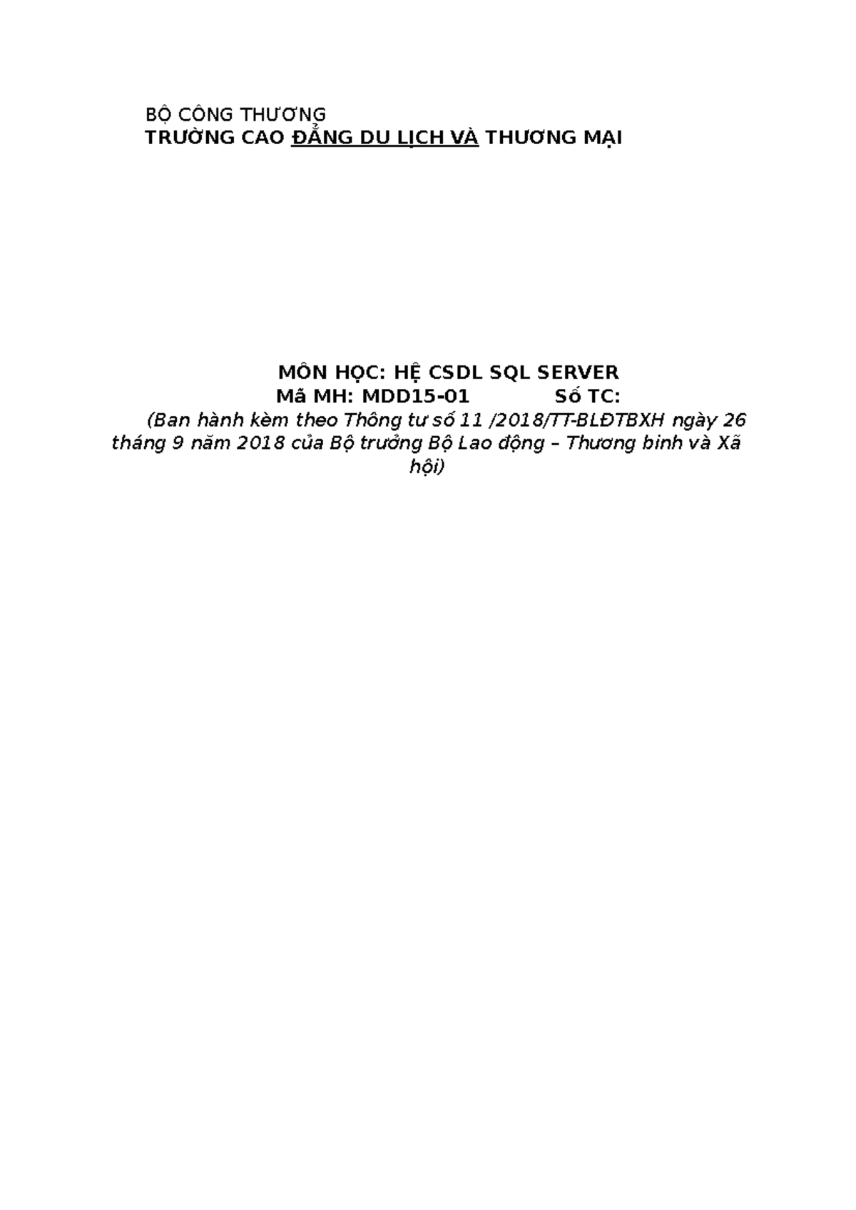 Hệ CSDL SQL Server: Tổng Quan và Ngôn Ngữ Transact SQL - Studocu