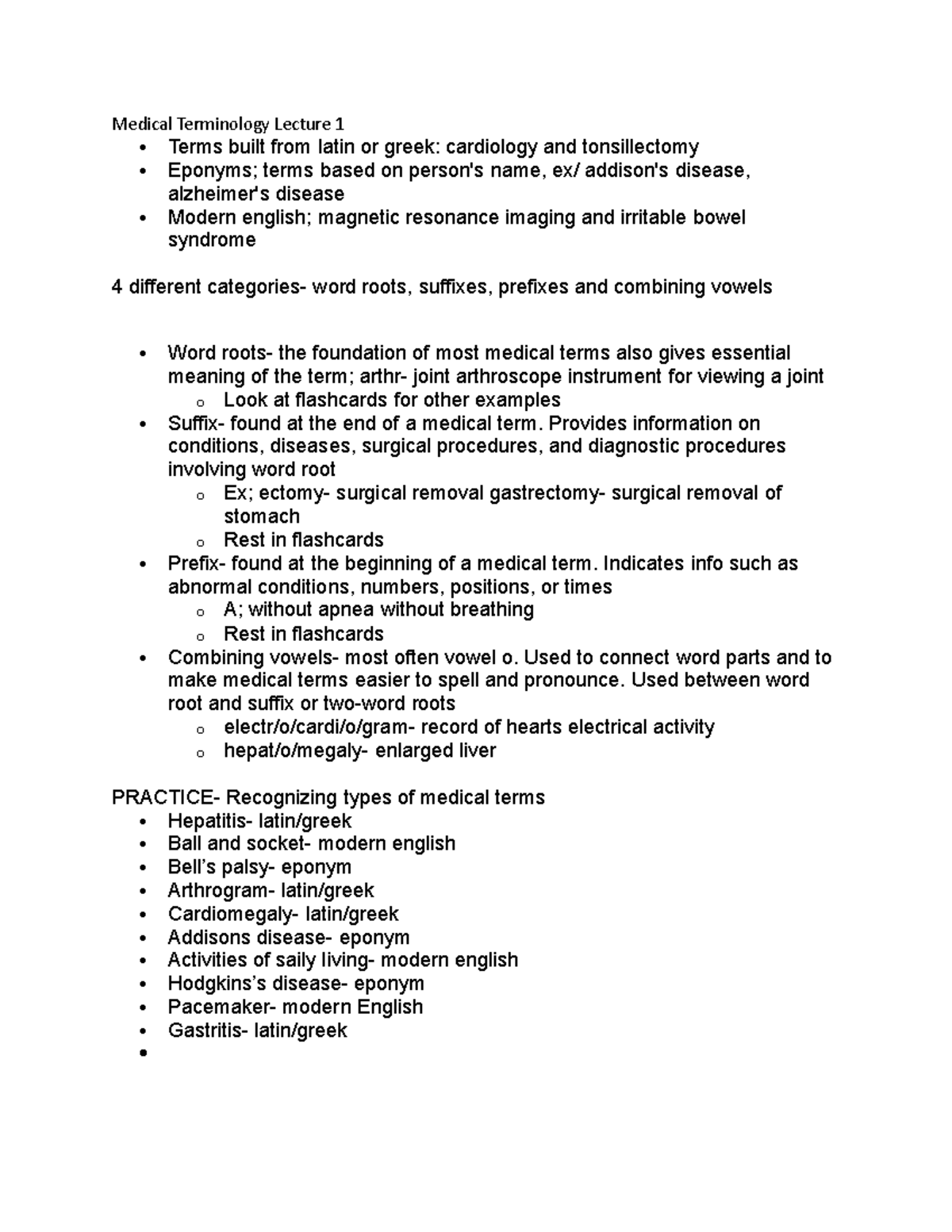 Medical Terminology Lecture 1 - Deprecated API usage: The SVG back-end ...