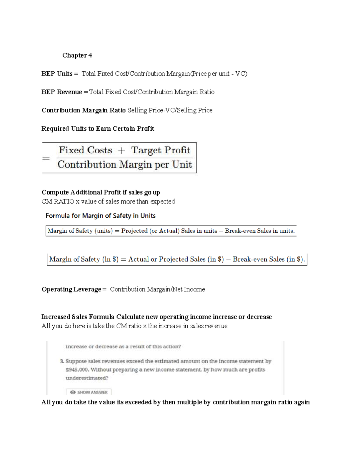 ACC 406 Final exam notes on costing methods and decision making - Studocu