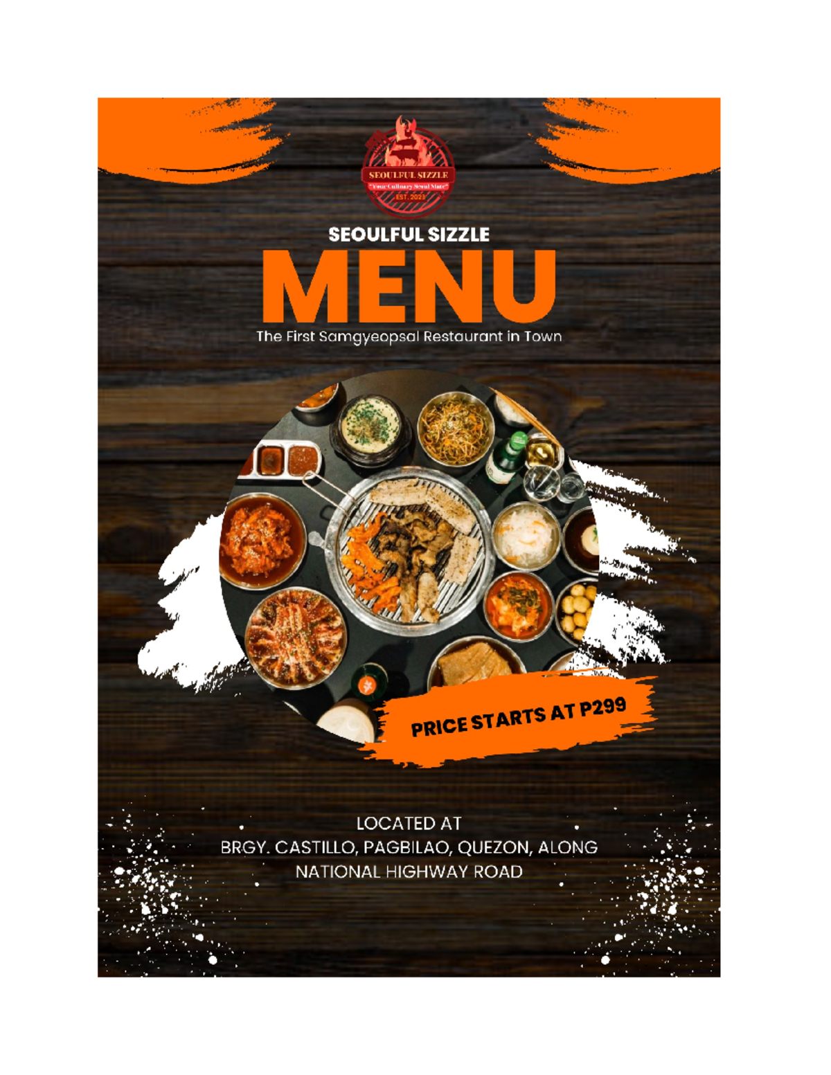 Menu - Menu for proposed business - science, technology and engineering ...