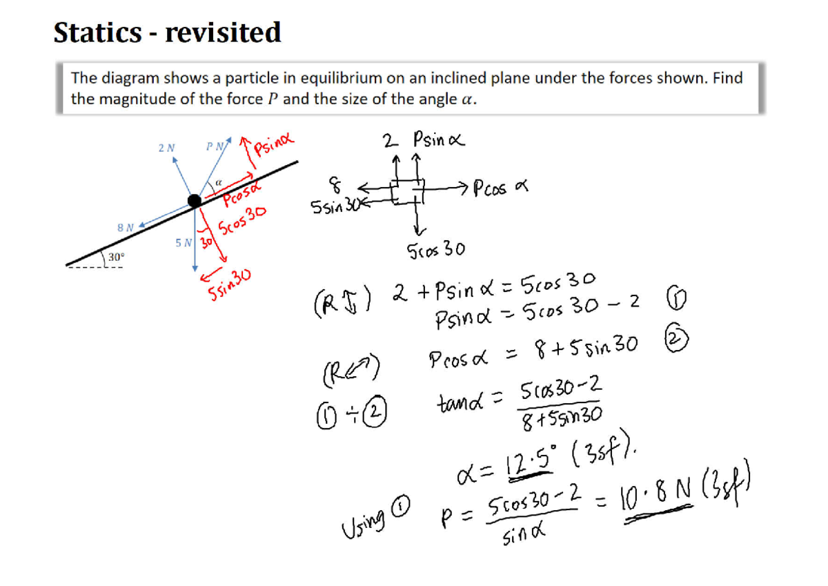 Statics and Friction: Equilibrium Analysis - BICEN MATHS - Studocu