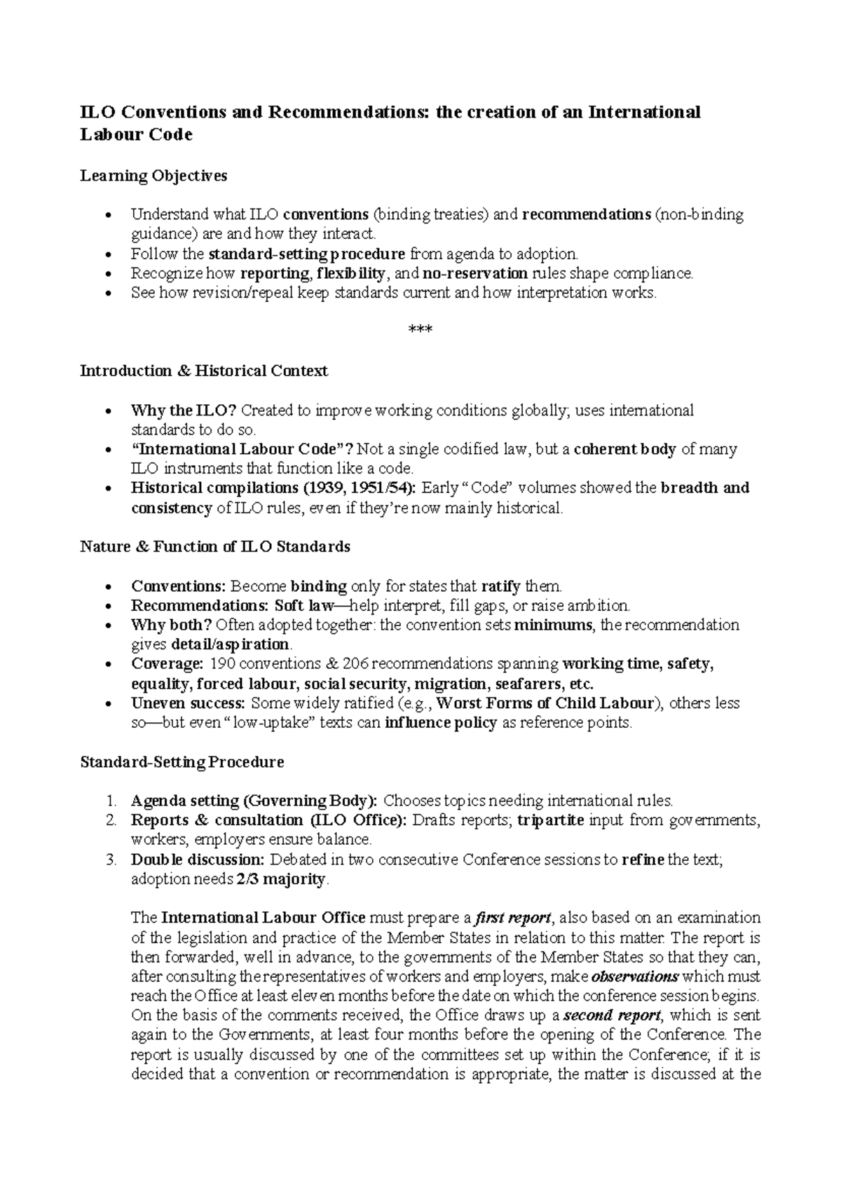 ILO Conventions & Recommendations: Understanding the International ...