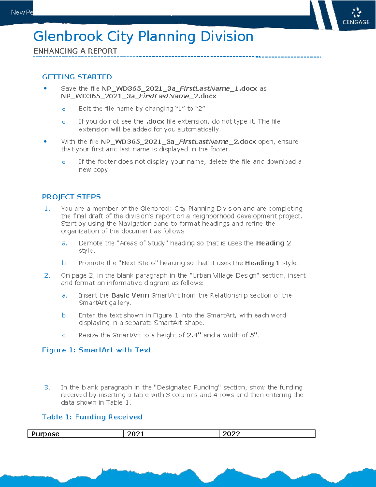 New Perspectives Word Module 3: SAM Project 1a Final Draft Instructions ...
