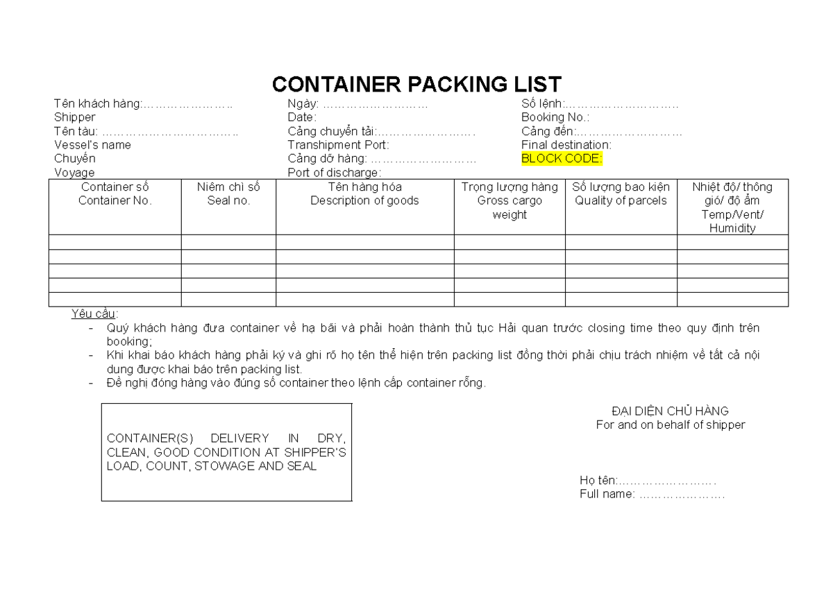 Packing List là gì? Vì sao chứng từ này quan trọng khi gửi hàng sang Malaysia?