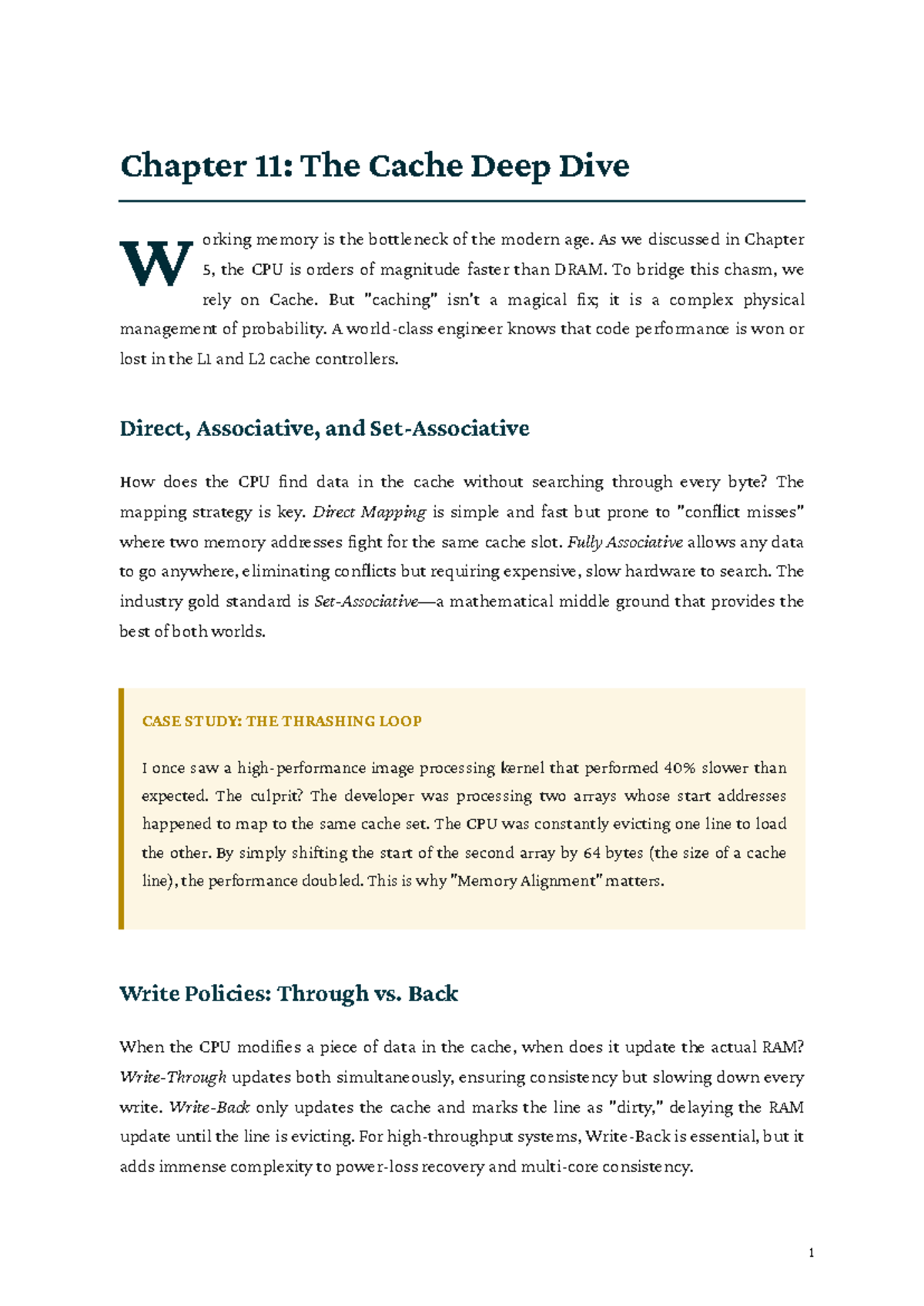 Chapter 11: The Cache Deep Dive - Defeating the Memory Wall - Studocu