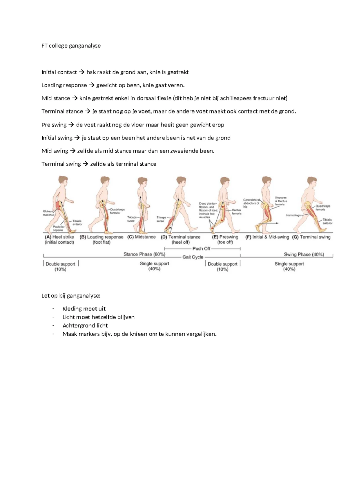 MRC + spierlengte test + AROM + PROM - Praktijk blok 1. Spierkracht ...