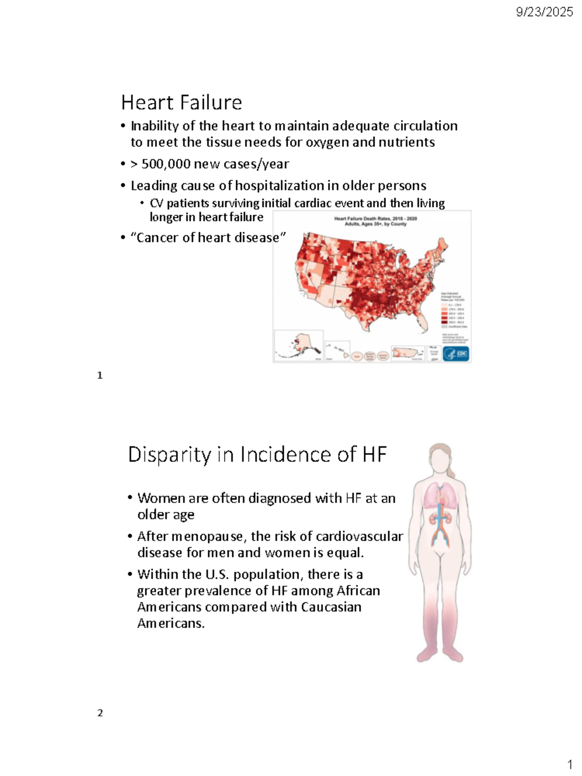 Heart Failure Management and Clinical Guidelines (NUR318) - Studocu