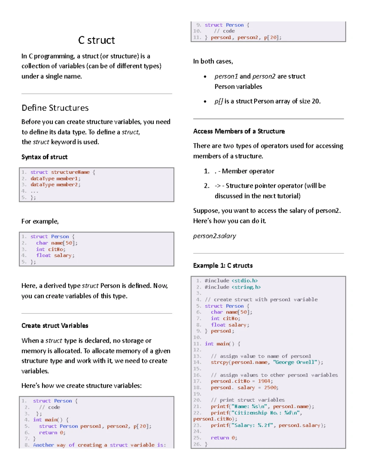 C - Variables, Constants, and Literals in C Programming - Studocu
