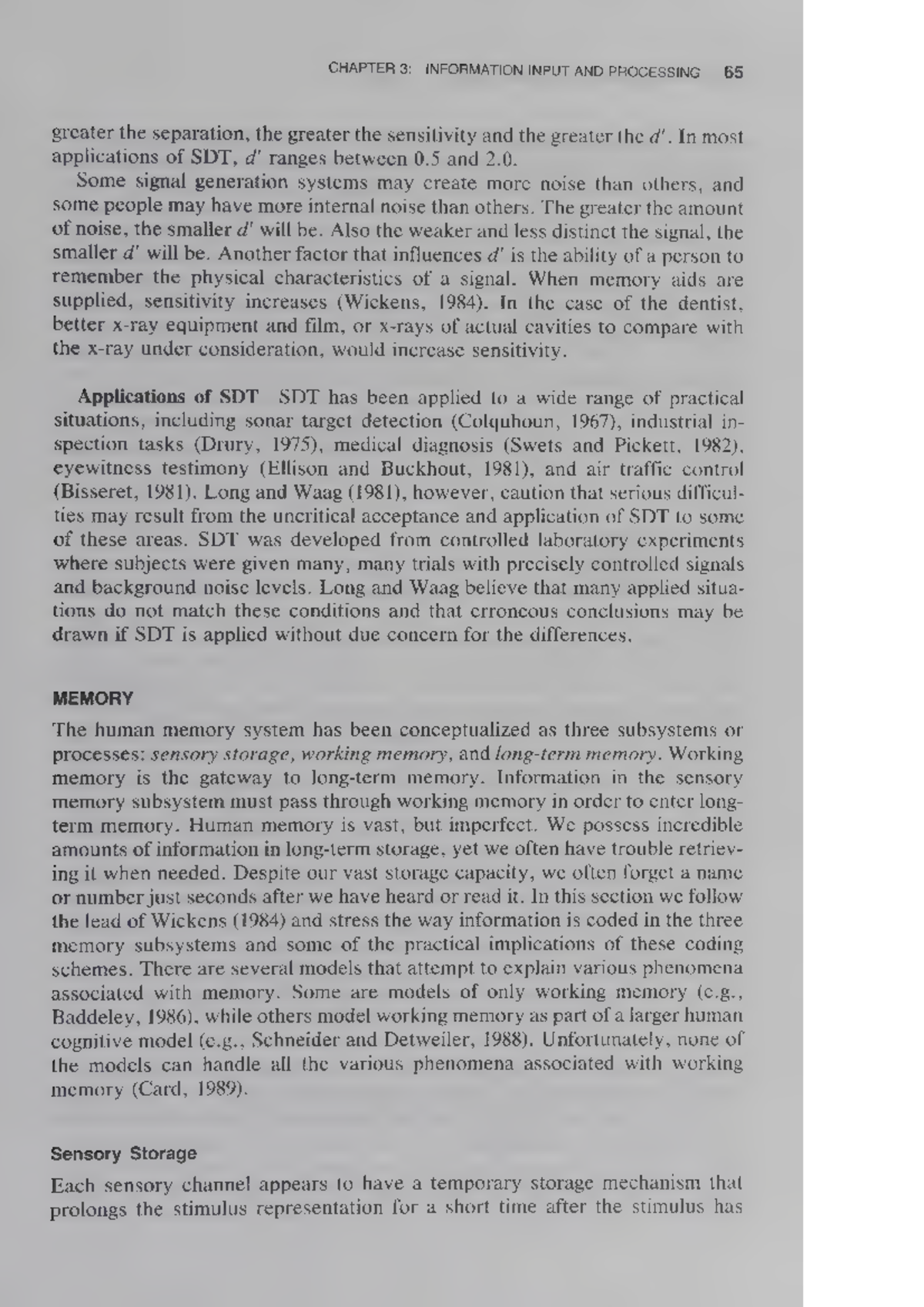 CHAPTER 3: MEMORY AND INFORMATION PROCESSING IN COGNITION - Studocu