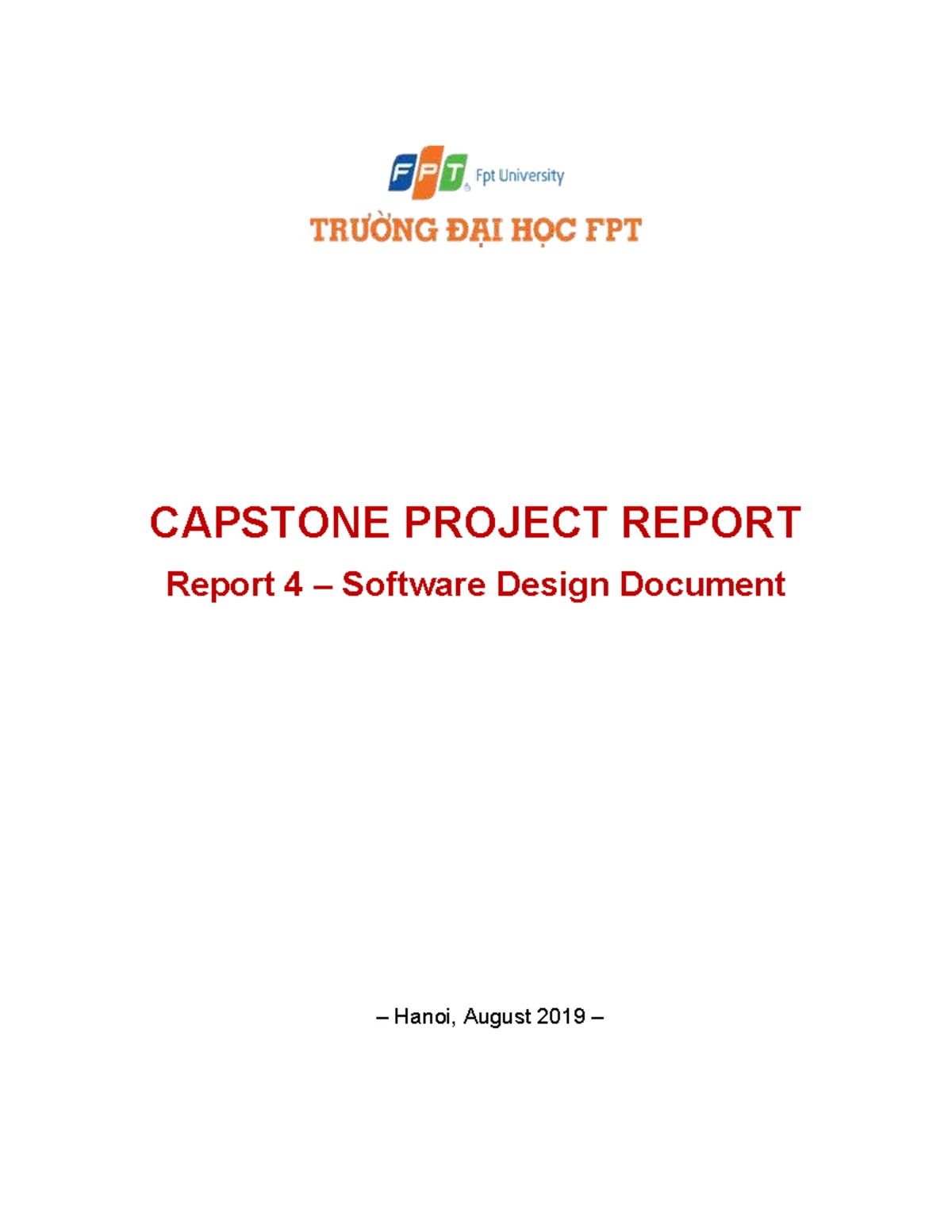 CAPSTONE PROJECT REPORT 3: Software Requirement Specification - Studocu