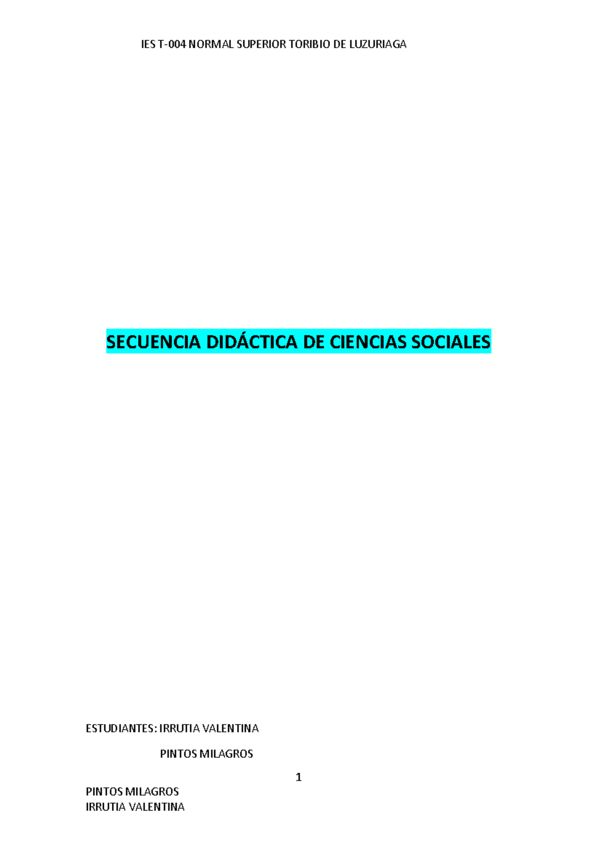 Secuencia Didáctica de Ciencias Sociales 4TO - Pueblos Originarios - Document Preview