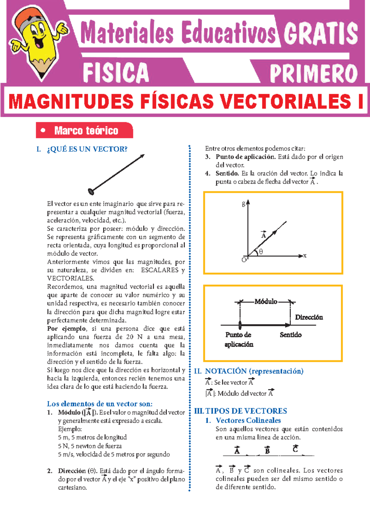 Qué es un Vector para Primer Grado de Secundaria - I. ¿QUÉ ES UN VECTOR ...