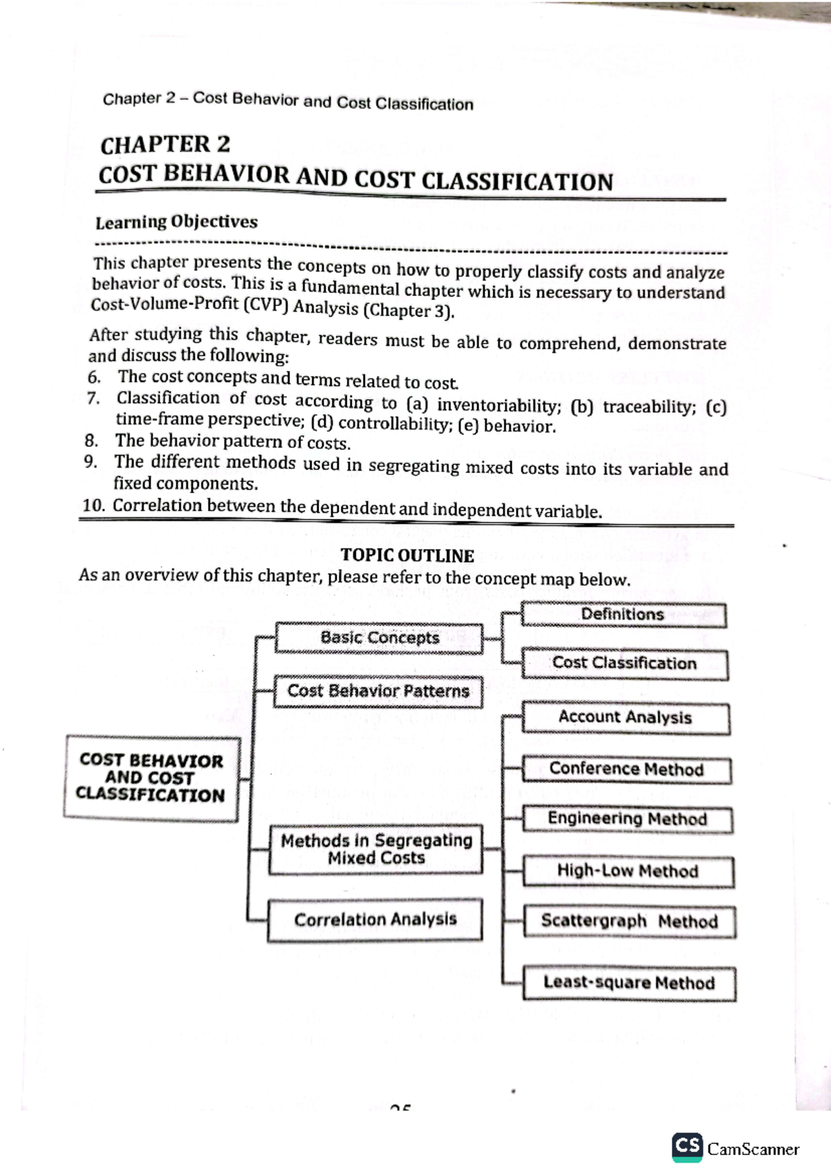 CS Chapter 2 Cost Behavior and Cost Classification Notes - Studocu