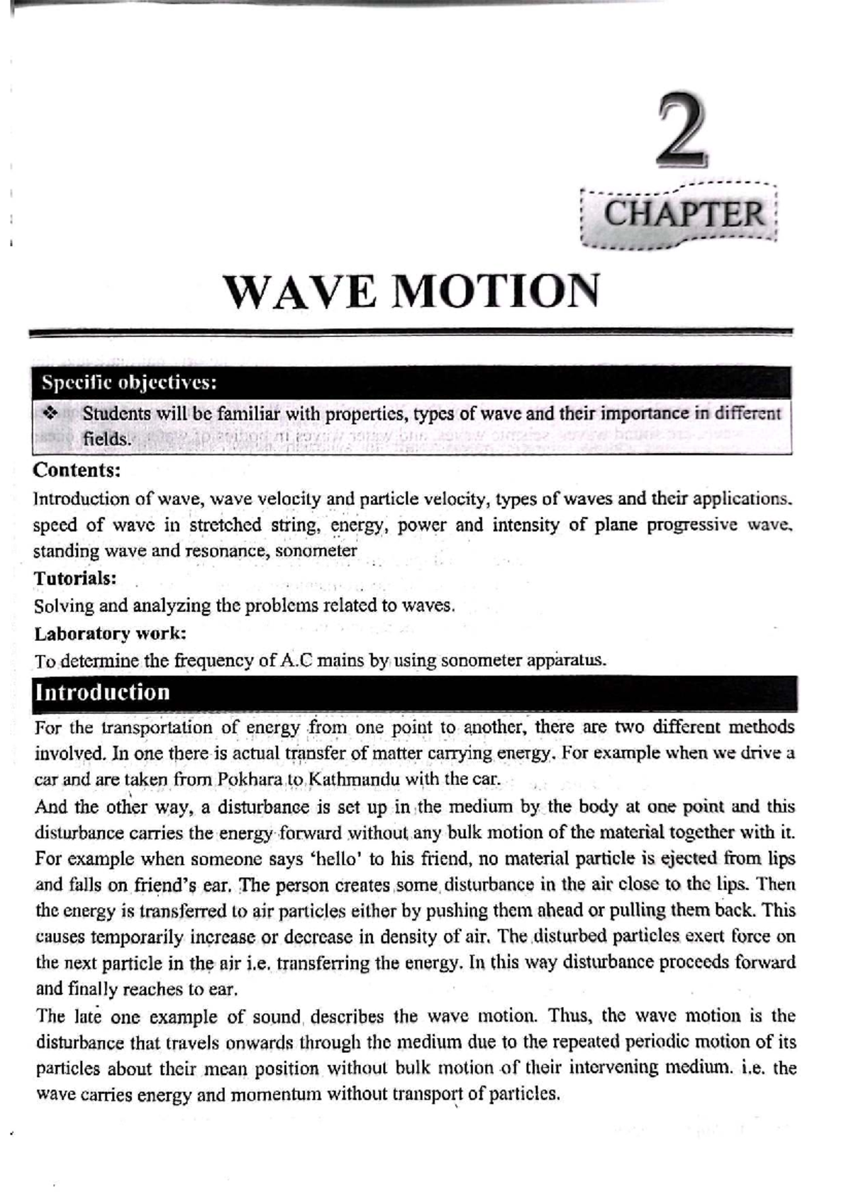 Applied Physics: Wave Motion (AP 101) - Concepts and Applications - Studocu
