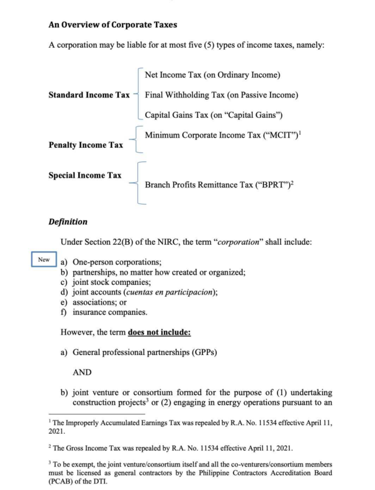 Corporate Taxes Overview: Types, Rates, and Regulations - Studocu