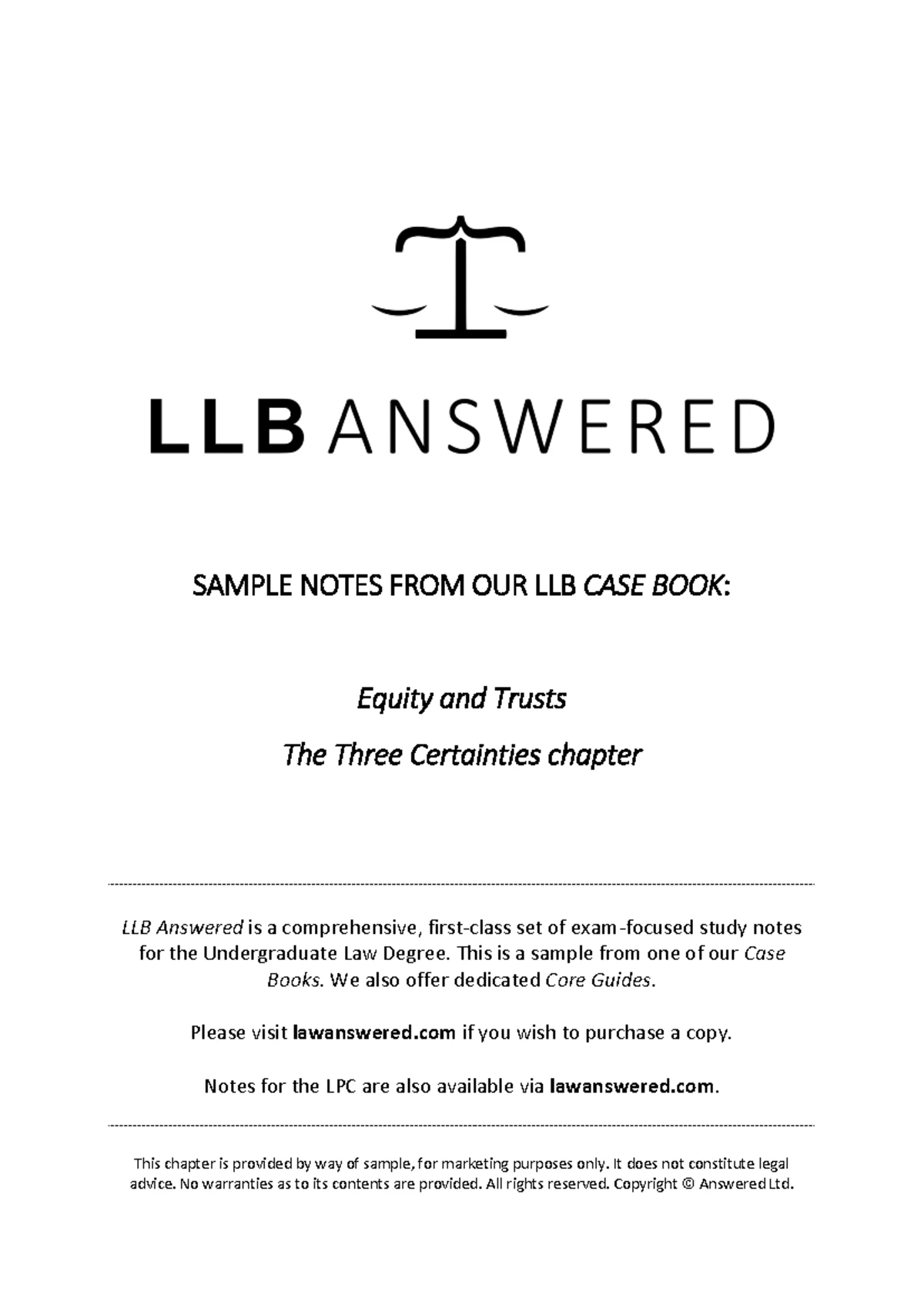 Resulting Trusts Analysis Structure (Law 101) - Studocu