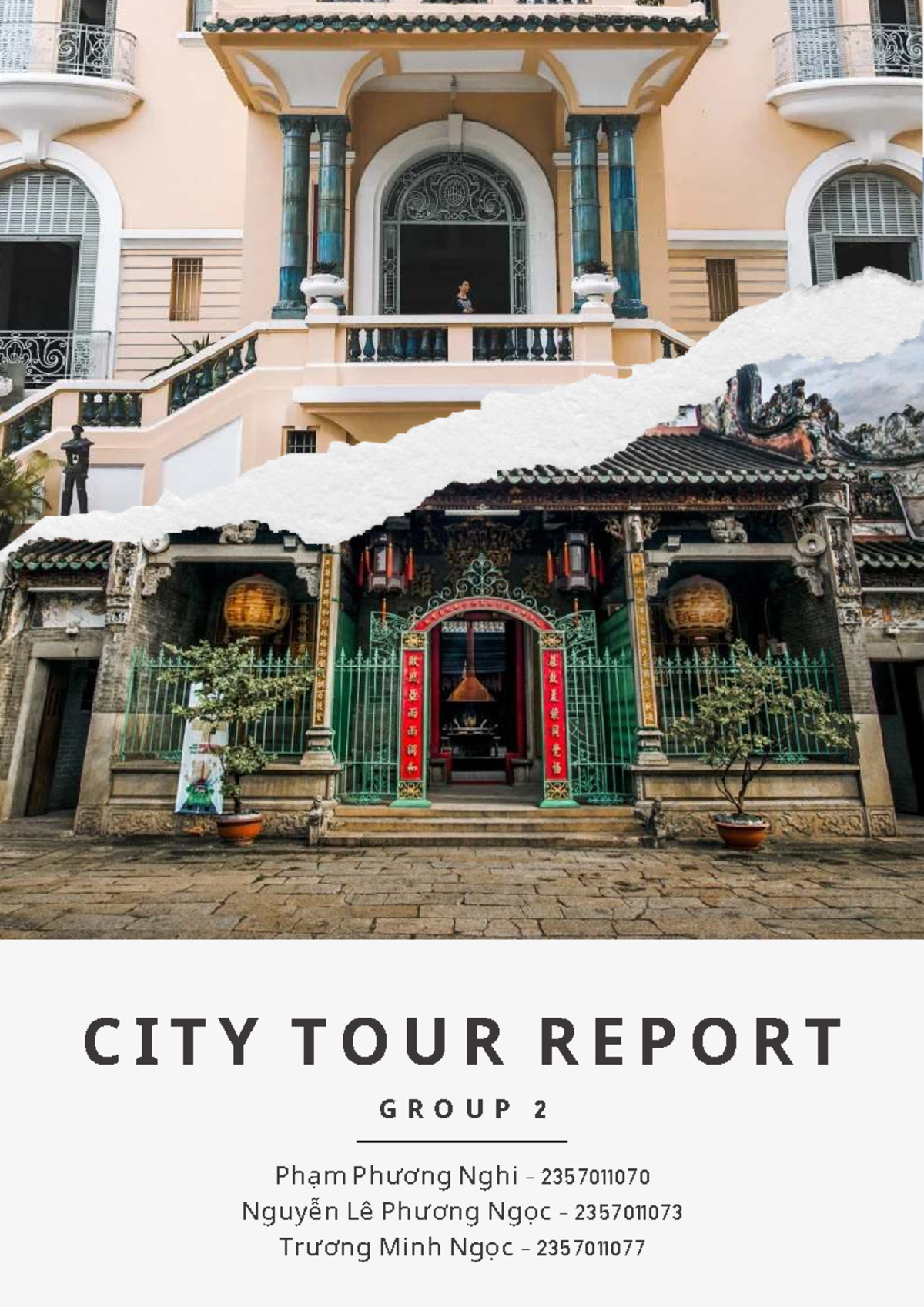 Intro to Culture & Society - Midterm Assignment: City Tour Report - Studocu