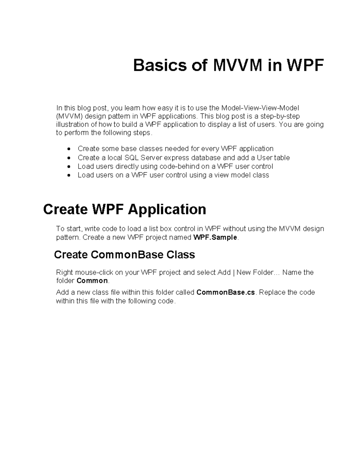 WPF 03: Basics of MVVM Design Pattern Implementation - Studocu