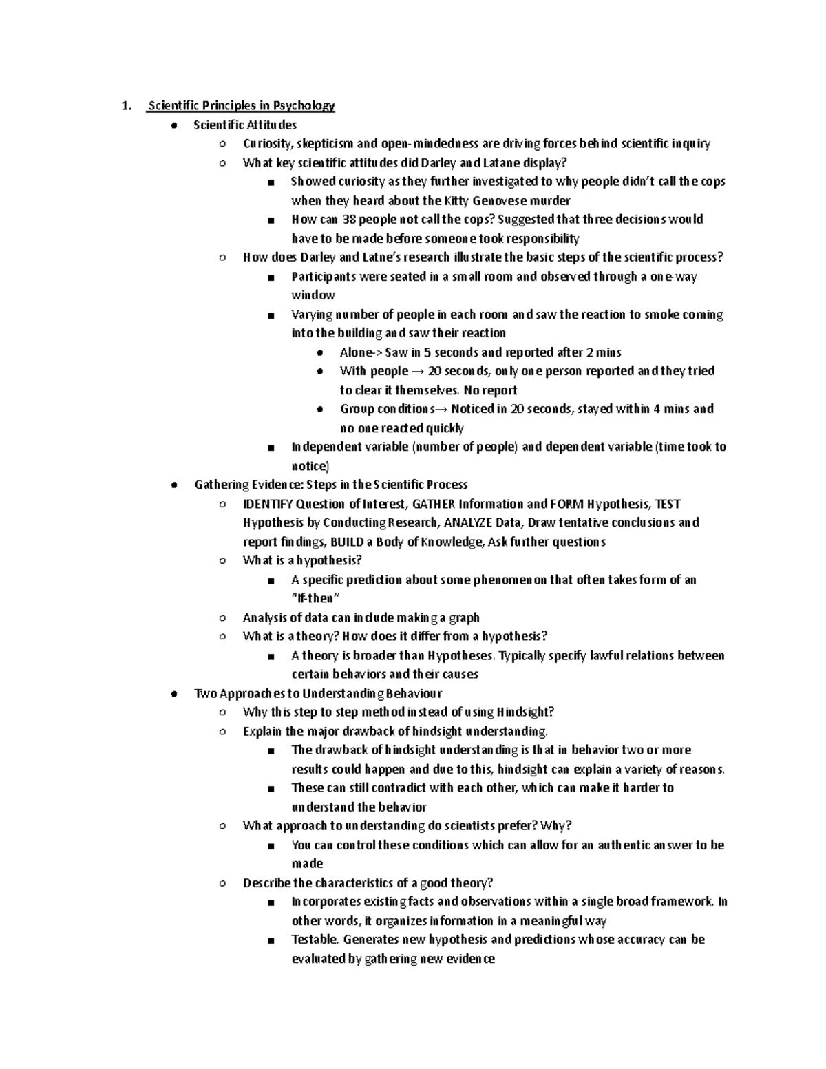 TB Chapter 2: Scientific Principles in Psychology and Inquiry - Studocu
