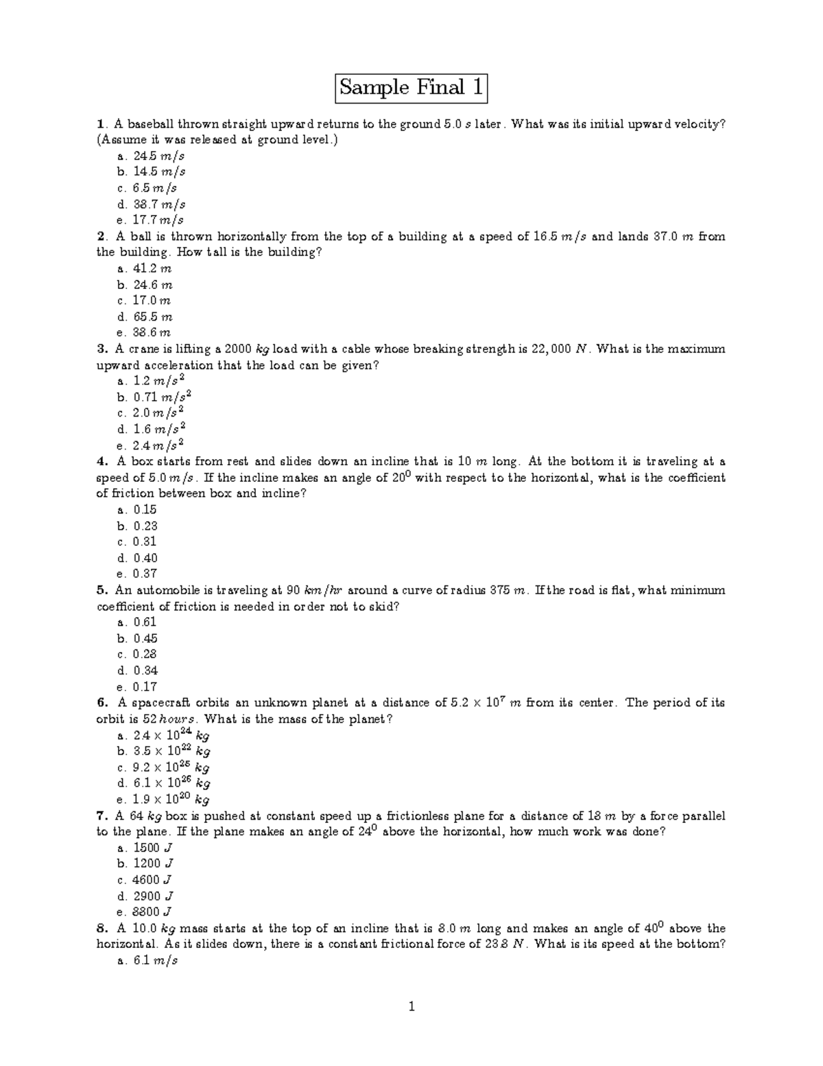 2350 Sample Final Exam Practice Questions - Studocu