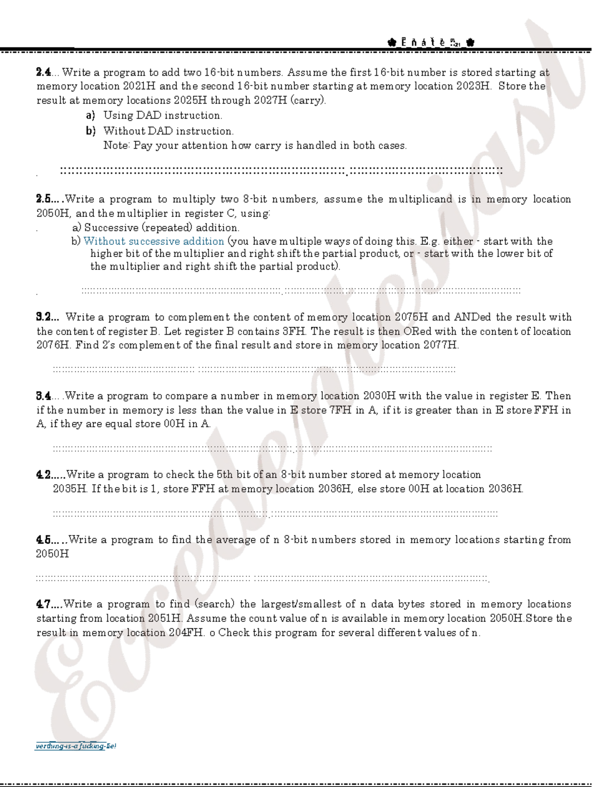 Microprocessor 8085/8086 Codes: Programs for Arithmetic Operations and ...