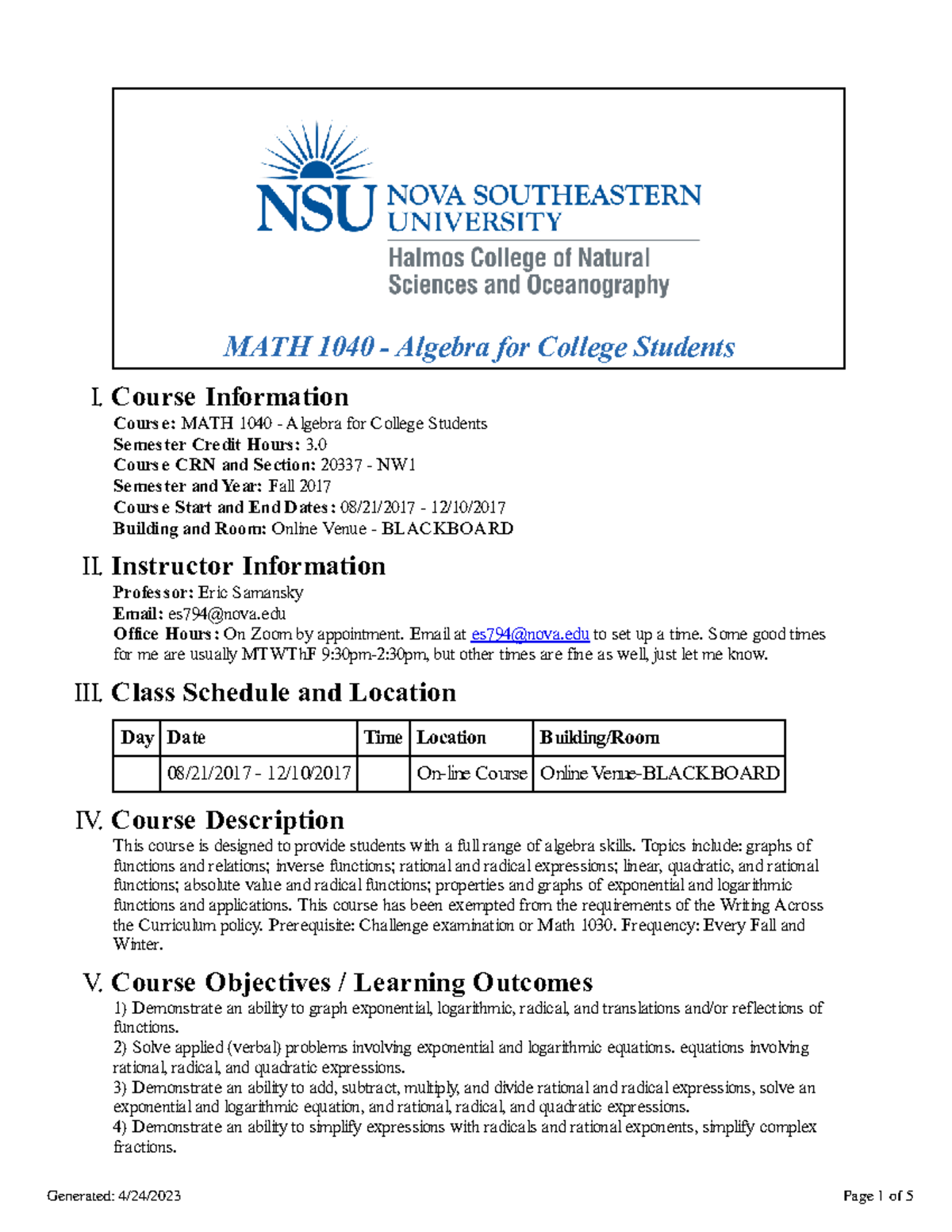 MATH 1040 Final Exam Study Guide for College Algebra - Studocu