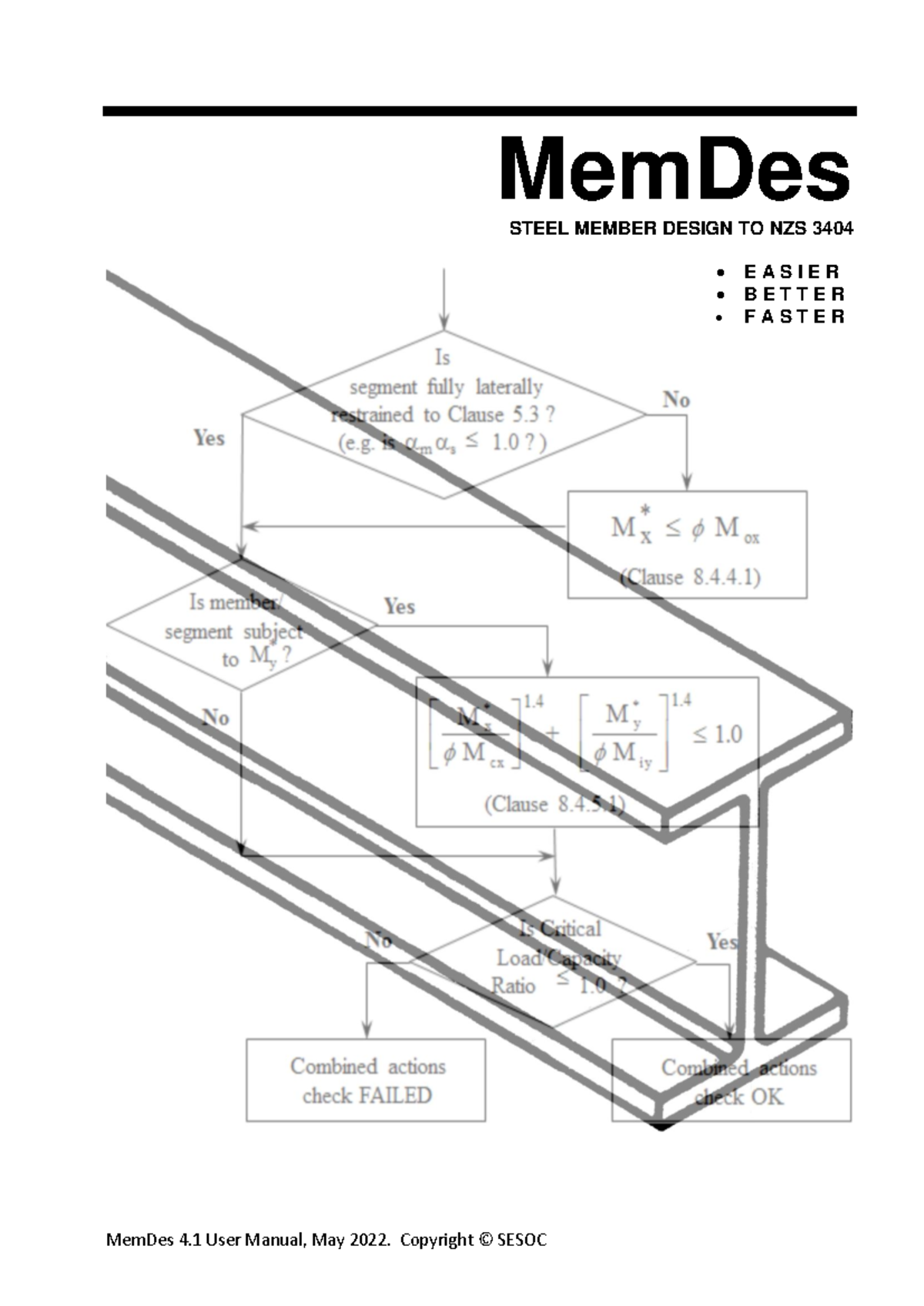 MemDes Manual for Steel Member Design to NZS 3404 Standards - Studocu