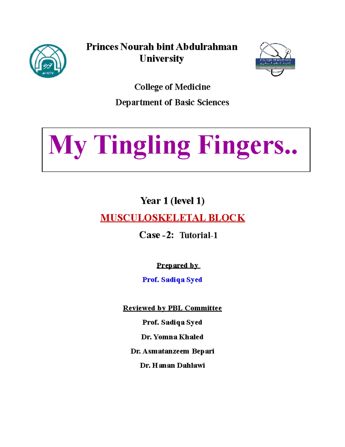 MSK Block Case-2: Tutorial on Carpal Tunnel Syndrome Assessment - Studocu