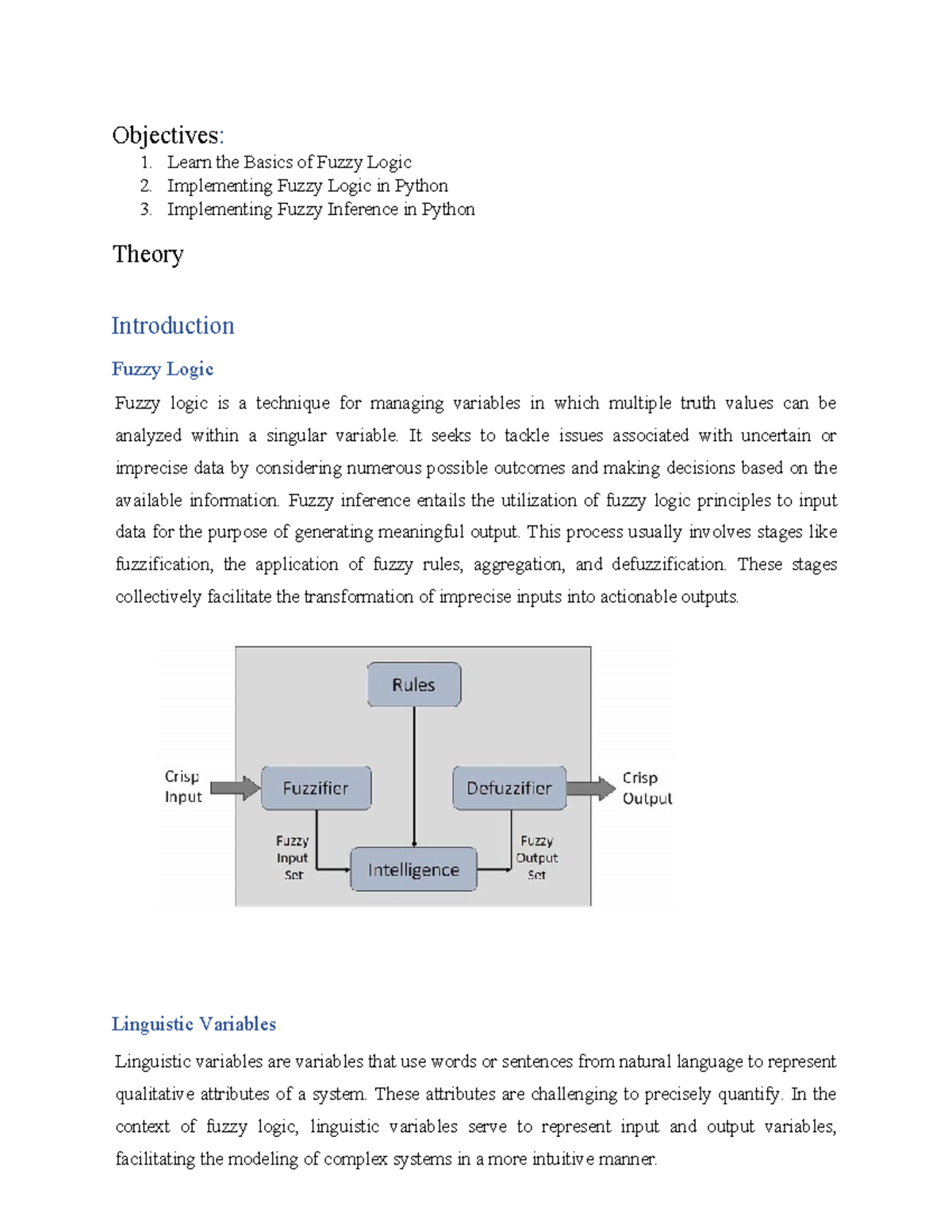 Fuzzy Logic Python