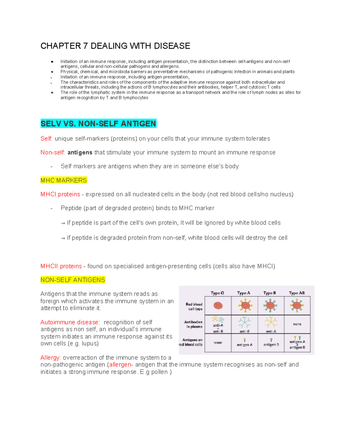 Chapter 7: Immune Response Mechanisms and Pathogen Defense - Studocu