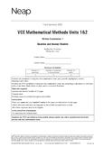 Mathematical Methods 1&2 - Grade: 11 - Victorian Certificate of ...