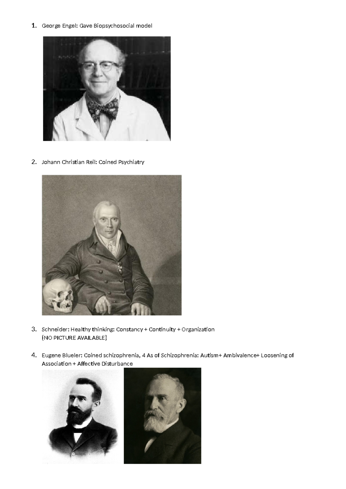 Scientists in Psychiatry - 1. George Engel: Gave Biopsychosocial model ...